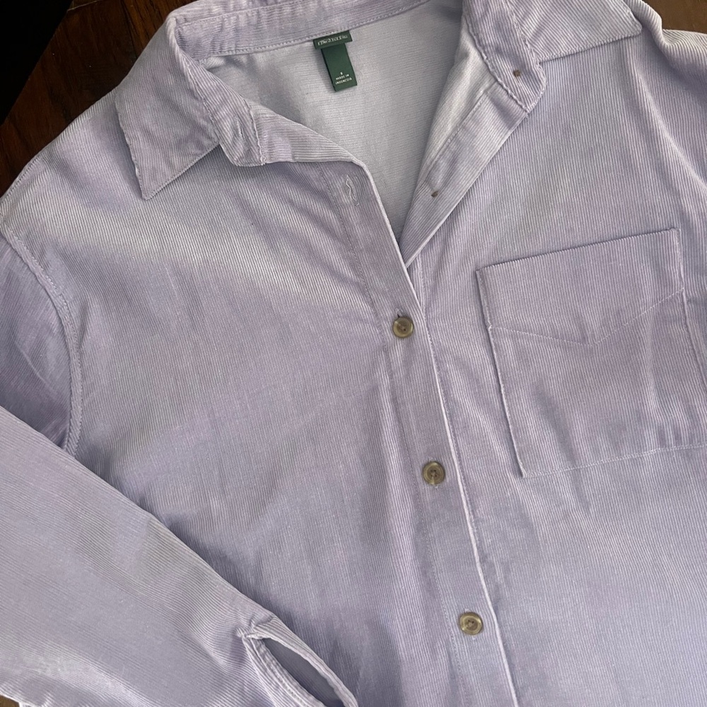 Wild Fable Lavender Corduroy Button-Up Shirt Jacket- pockets – Size Small – NWT